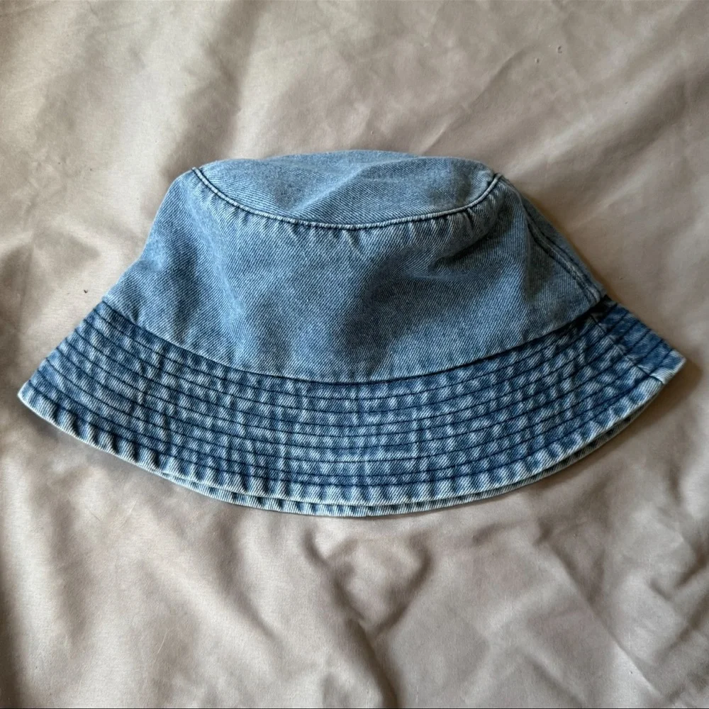 COPY - WRANGLER denim Bucket Hat NWOT Long Live Cowboys unisex 90s … - Picture 6 of 9